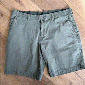 Weatherproof Olive Flat Front Shorts